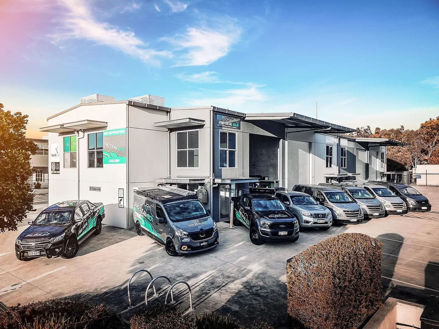 The Pro Seal fleet outside the depot
